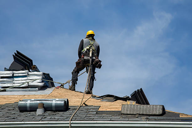 Professional Roofing technician working in Woodbridge, NJ